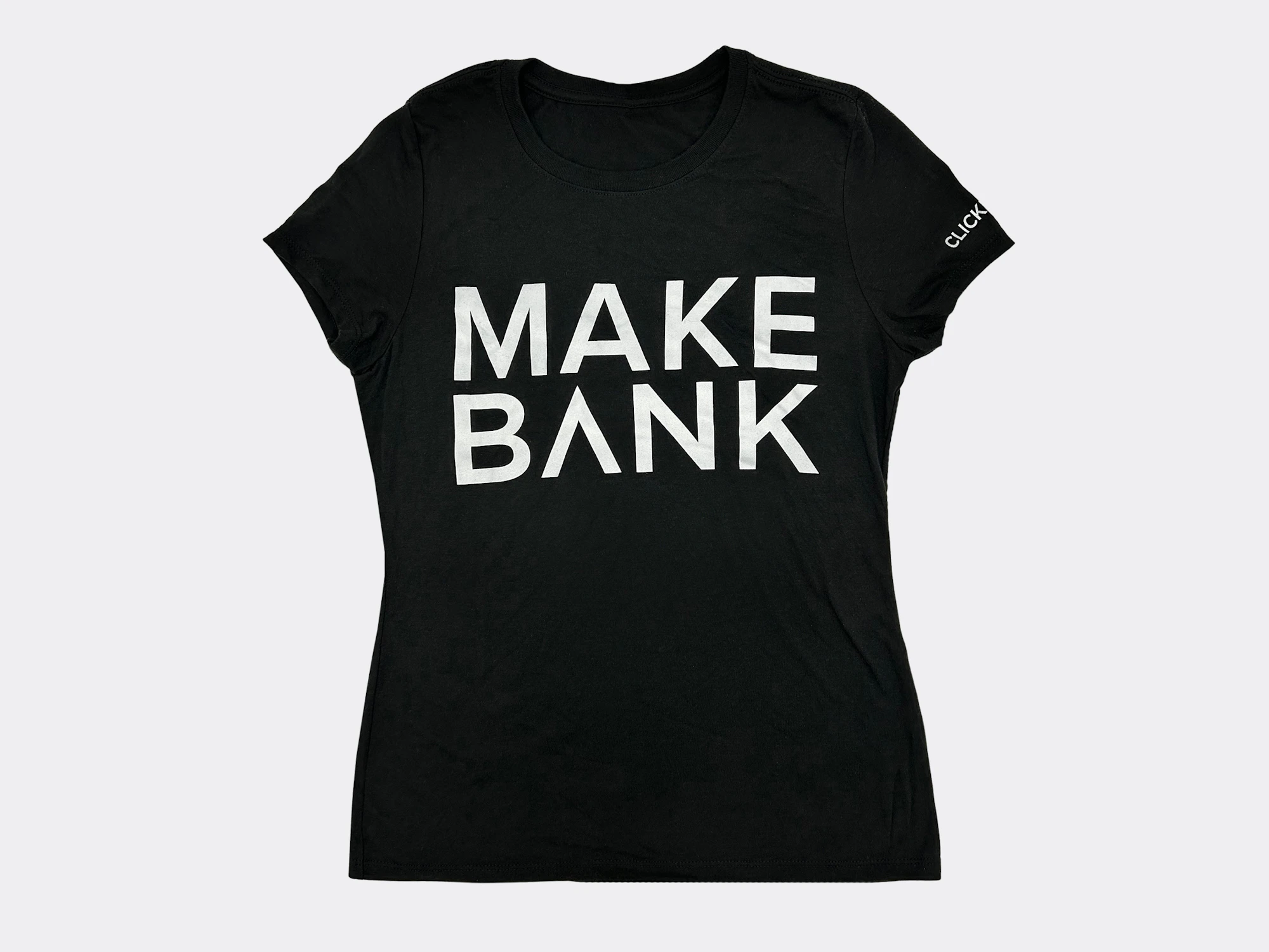 ClickBank Women's Black/White Make Bank T-Shirt