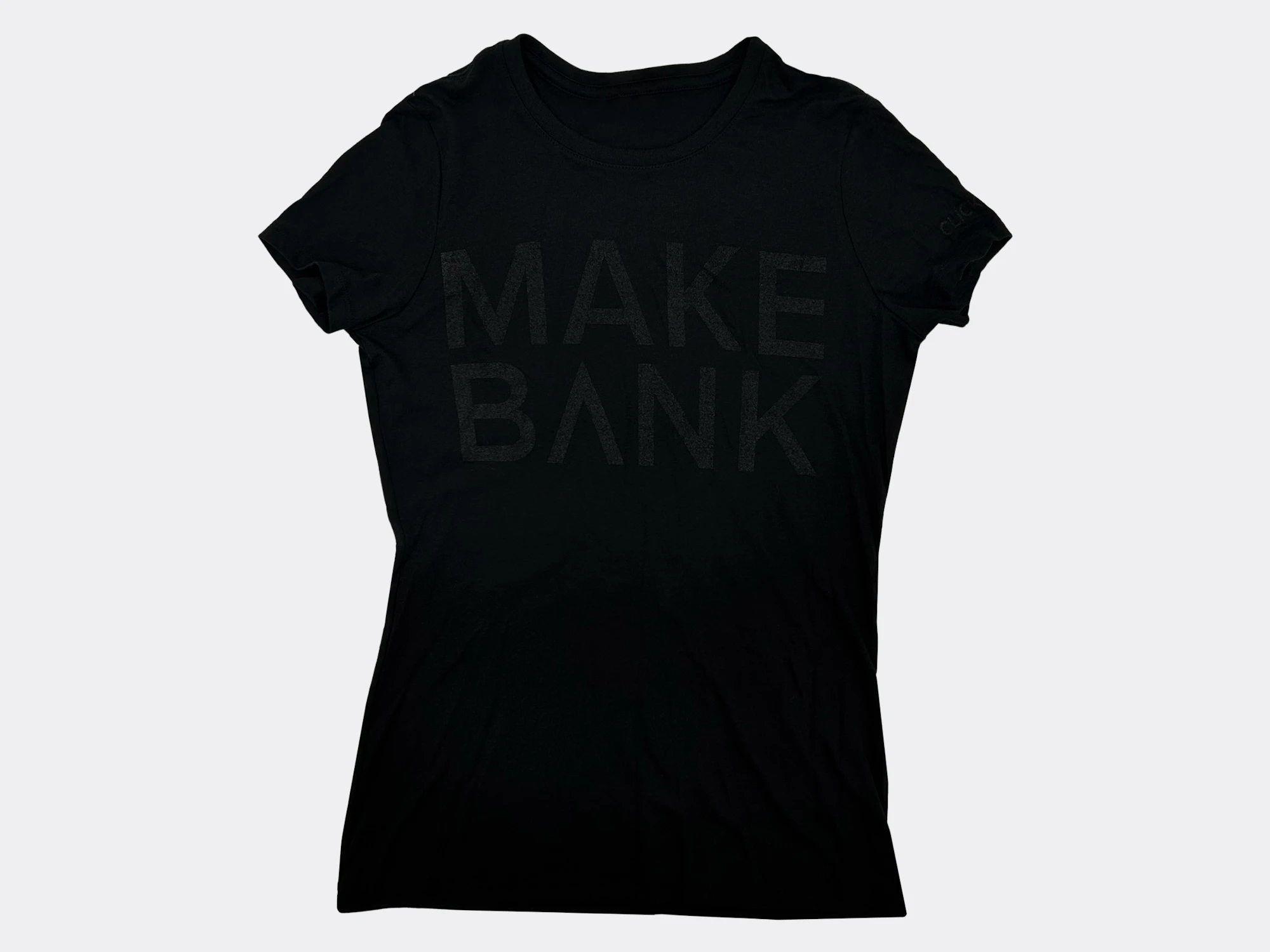 ClickBank Women's Black/Black Make Bank T-Shirt