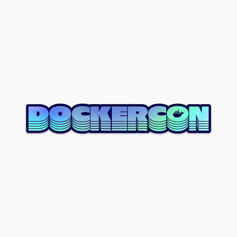 DockerCon Retro Stack Sticker - image1
