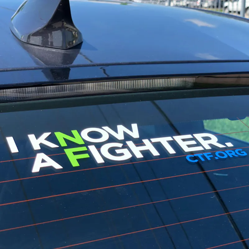 I Know a Fighter Vinyl Decal