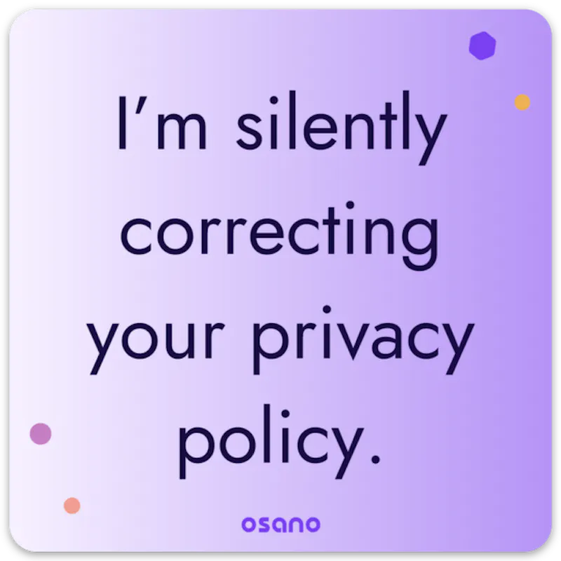"I'm silently correcting your privacy policy" Sticker - image2
