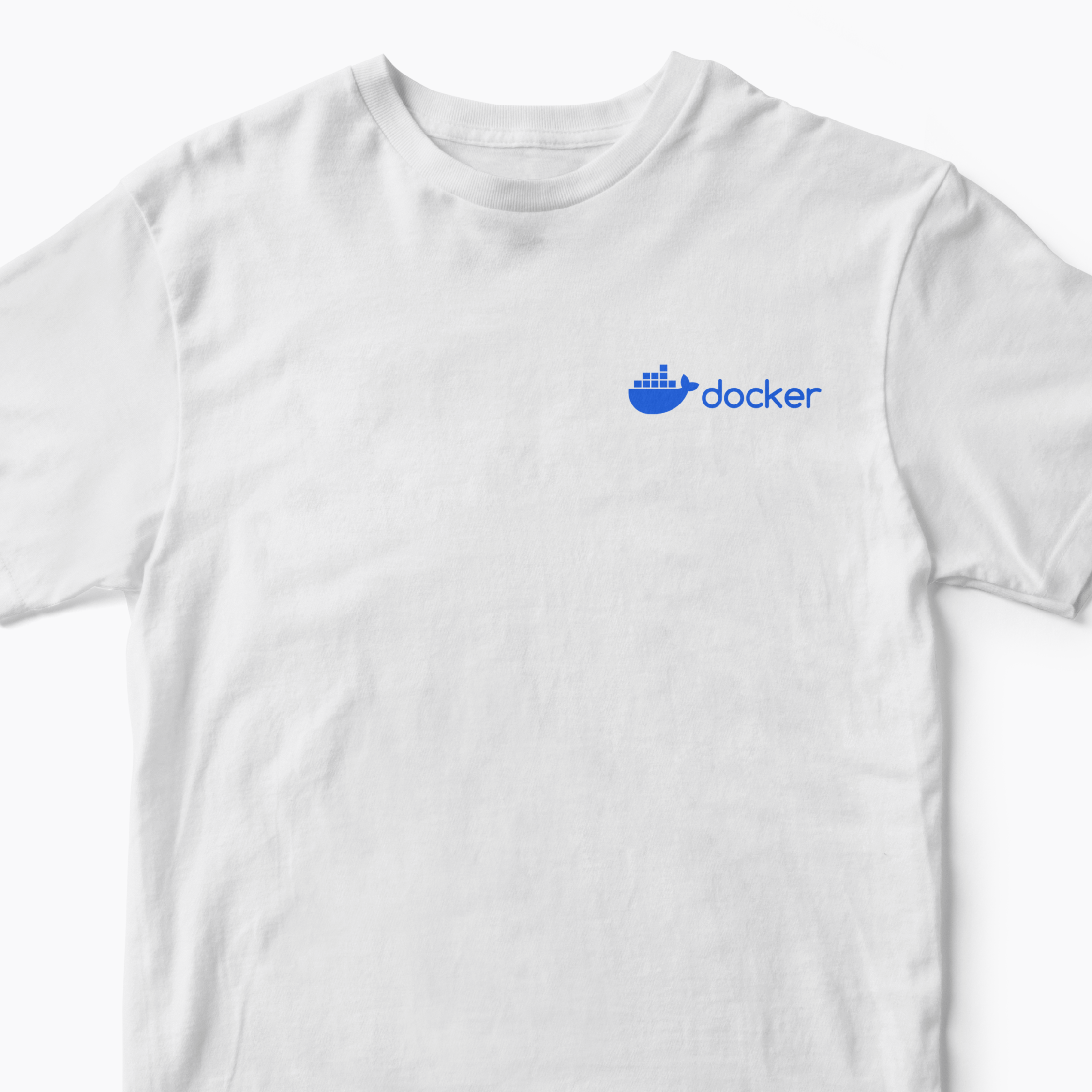 Docker White Logo TShirt Docker Swag Store