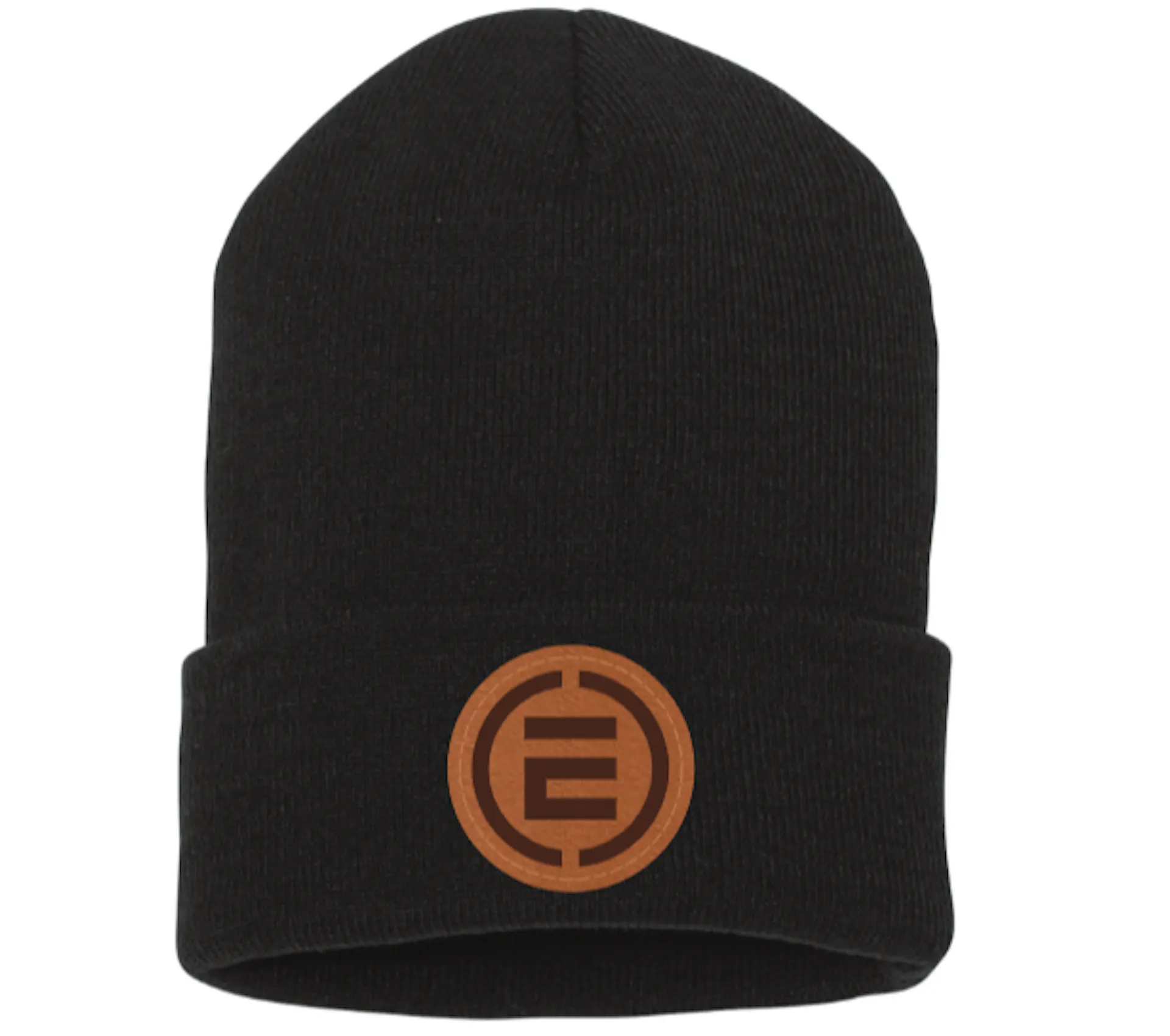 Encompass Cuffed Knit Beanie 2.0 with Leather Patch