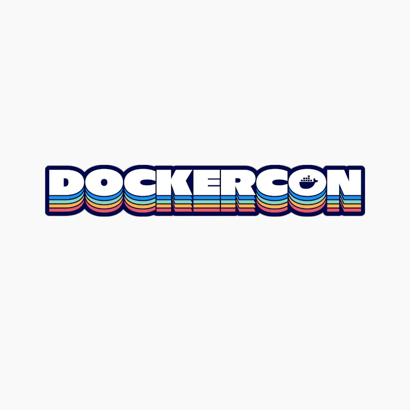 DockerCon Rainbow Stack Sticker - image1