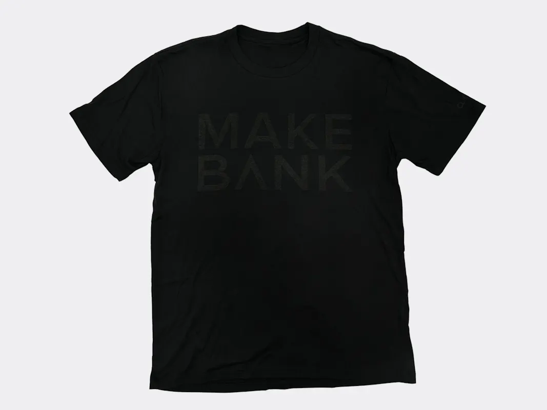 ClickBank Men's Black/Black Make Bank T-Shirt - image1