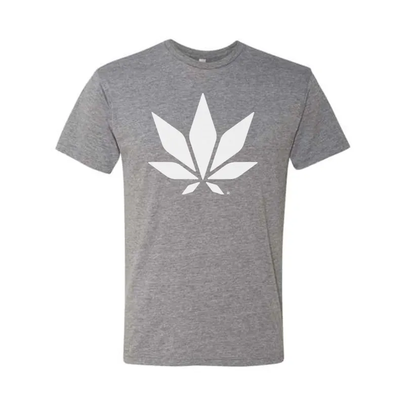 Flowhub Light Gray Leaf T-Shirt
