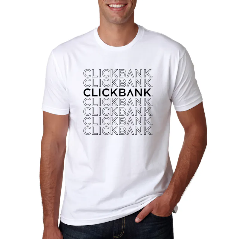 ClickBank Unisex Repeating White Tee - image3