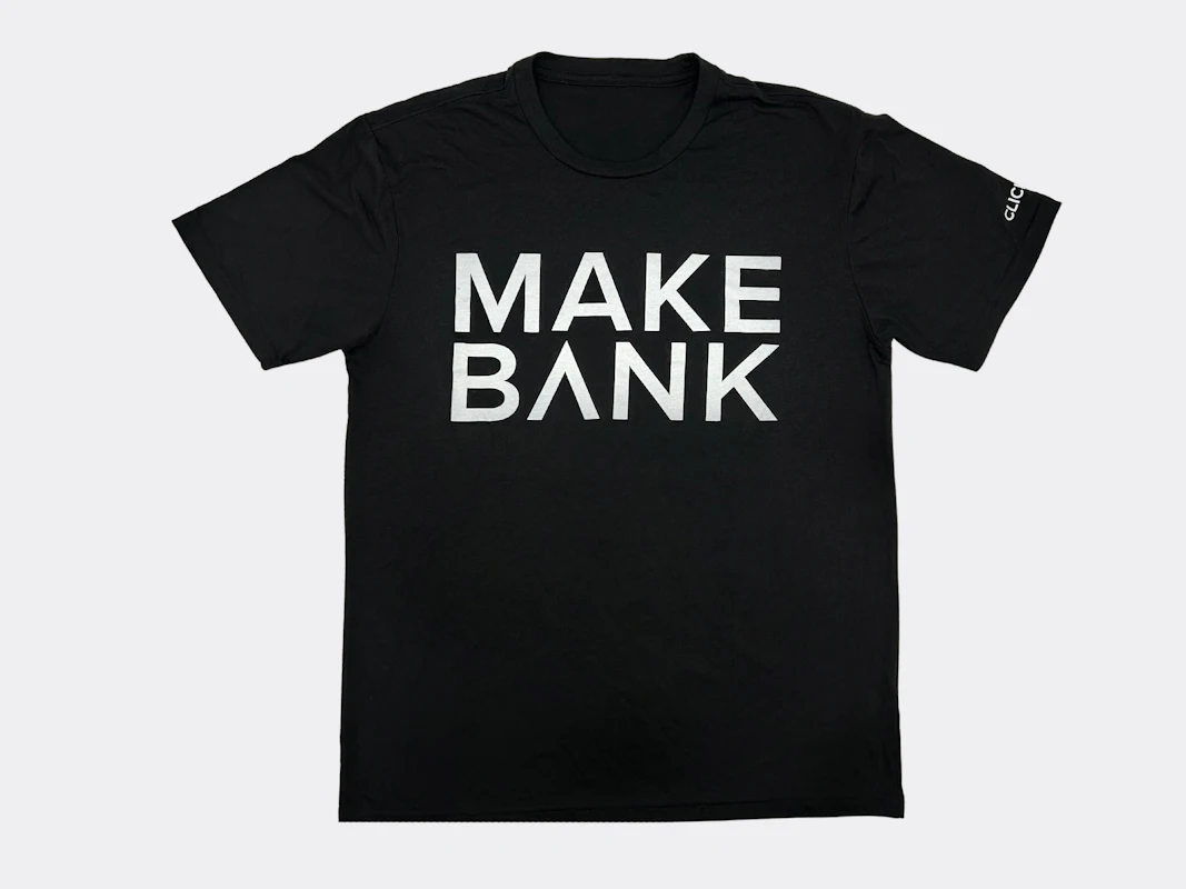 ClickBank Men's Black/White Make Bank Tee - image1
