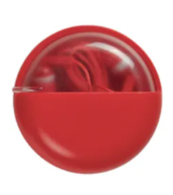 Red Earbuds in Slide Open Case - image1