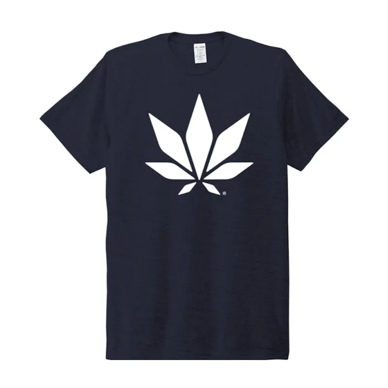 Flowhub Navy Leaf T-Shirt