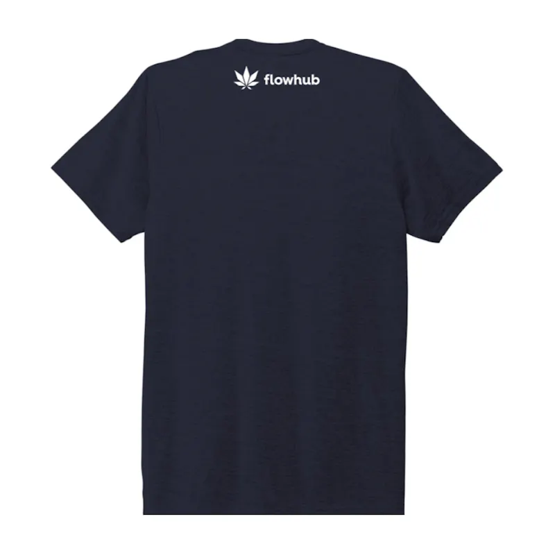 Flowhub Navy Leaf T-Shirt - image2