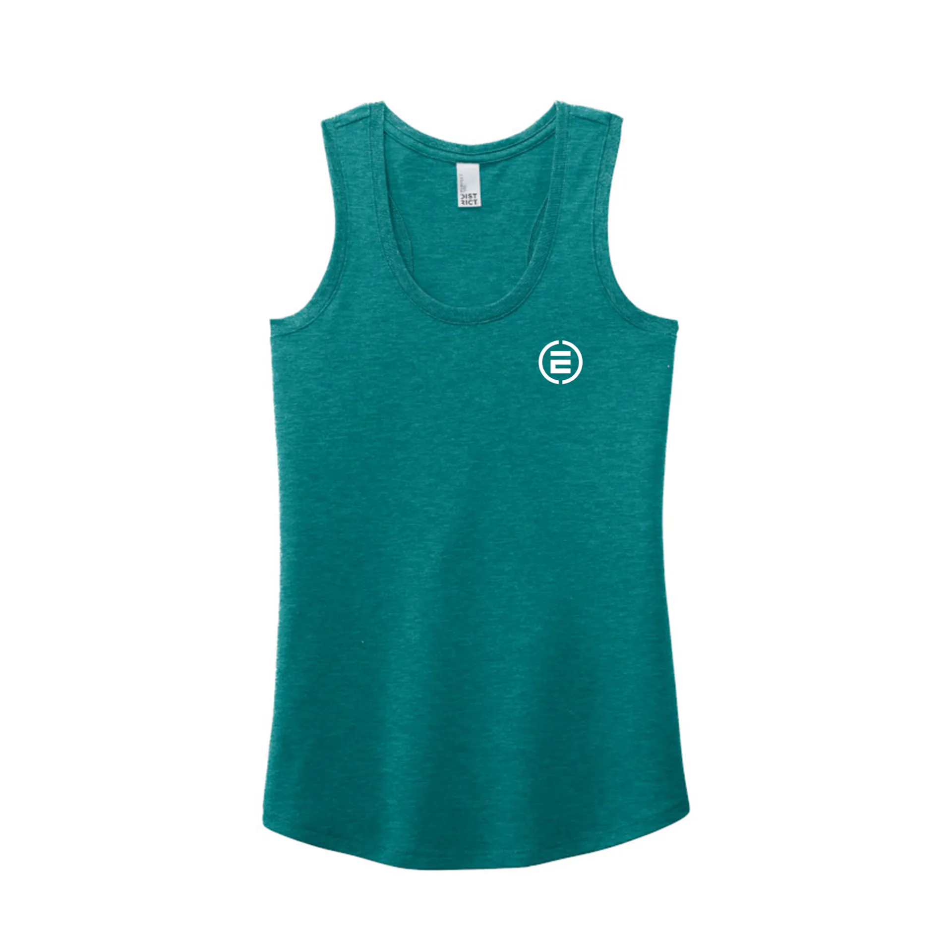 Encompass District Women's Racerback Tri Tank Teal