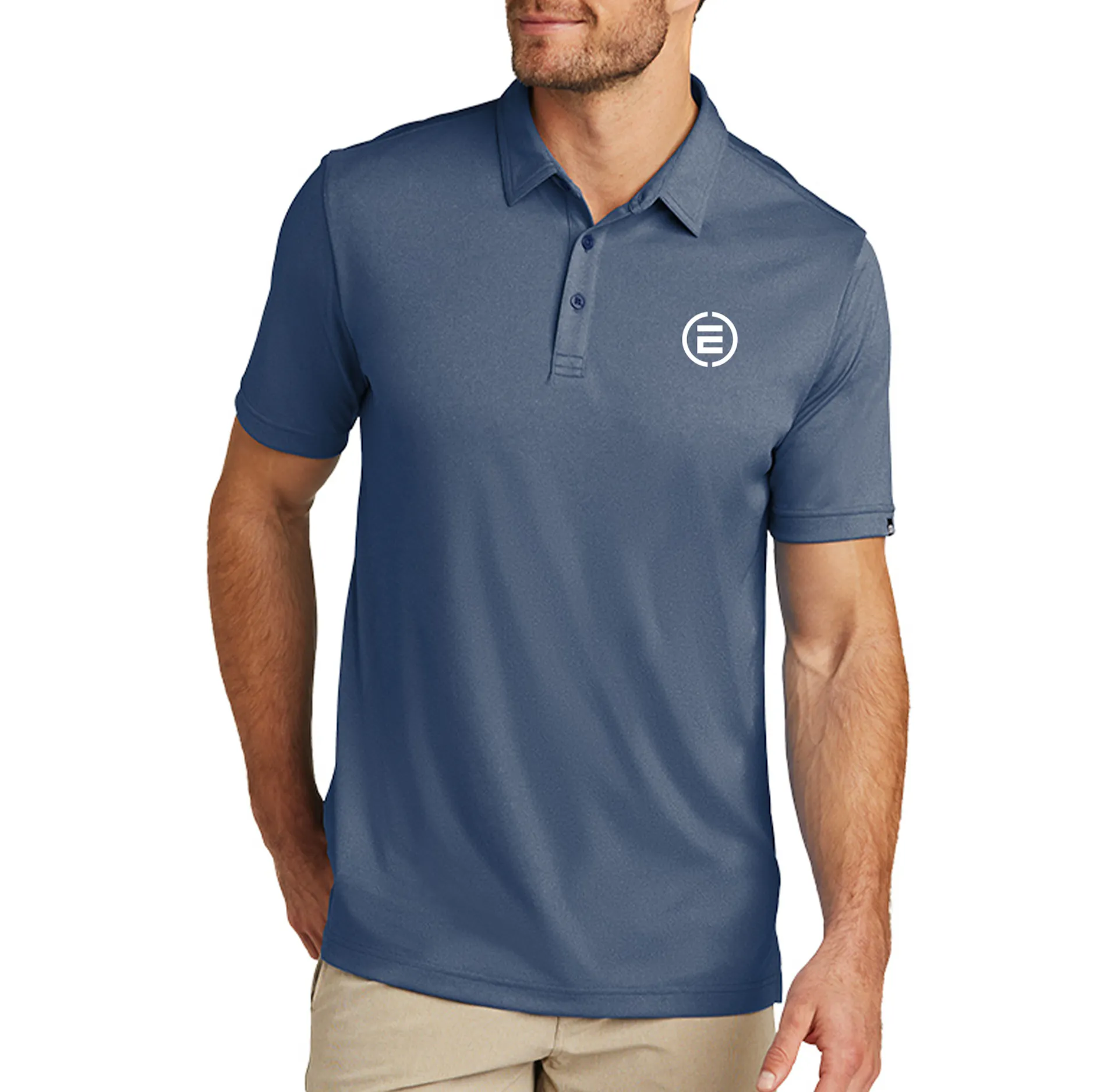 Encompass TravisMathew Men's Coto Polo Shirt Silvered Blue